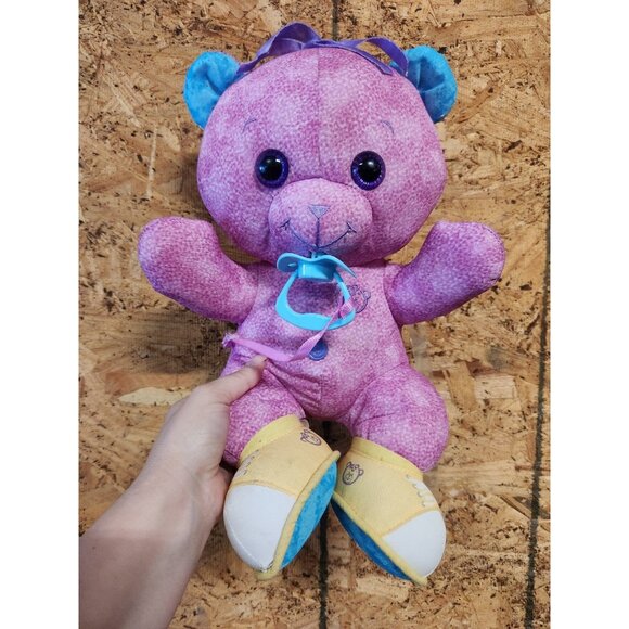 Doodle Bear Pink Plush With Pacifier - Picture 1 of 2